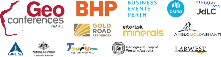 Geo Conferences WA Inc. | BHP | Business Events Perth | CSIRO | JdLC | Gold Road Resources | Intertek Minerals | Anglo Gold Ashanti | ALS | Australian Government Geoscience Australia | Tourism Western Australia | Geological Survey of Western Australia | Labwest