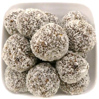 Coconut covered protein balls made with CSIRO’s meat protein powder