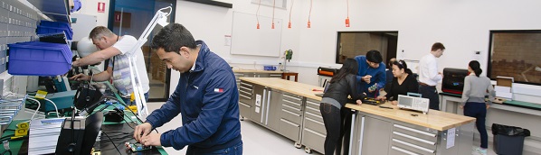 Team of scientists working in Lindfield lab