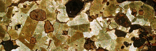 Microscopic image of rock