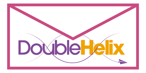 Double Helix logo on envelope icon