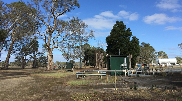 South Australia onshore gas well