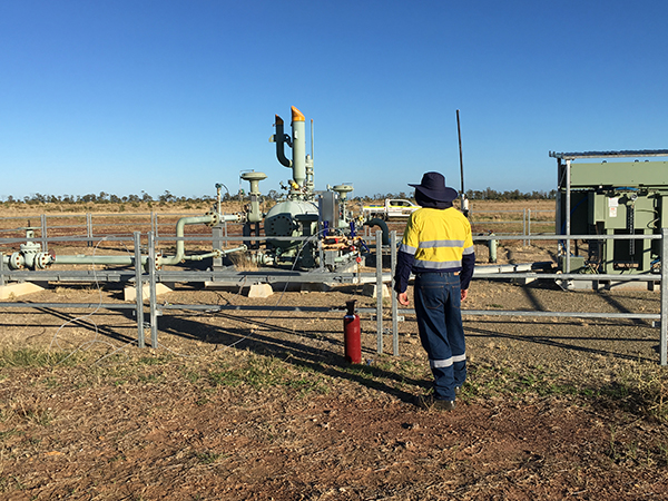 Coal Seam Gas well in Queensland
