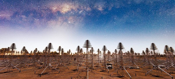 Milky Way over AAVS: Image credit: Michael Goh and ICRAR/Curtin