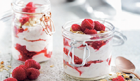 Image of raspberry parfait