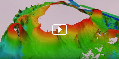 3D computer height map of the Big Ben volcano