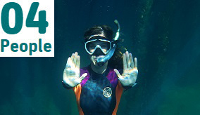 Image of person underwater