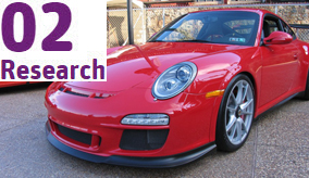 The Porsche 911 has a light magnesium roof