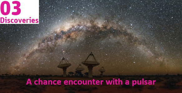 telescope dishes in a desert landscape at night under the milky way