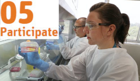 Two scientists in a lab